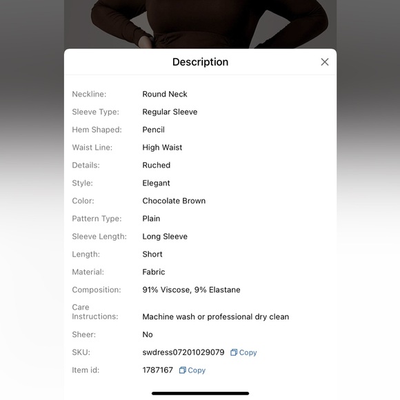 NEW - SHEIN Curve Ribbed Long Sleeve Dress - Picture 10 of 14